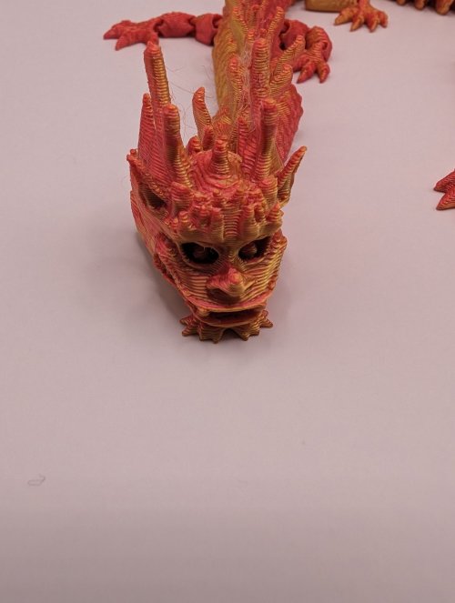 12 Inch Chinese Dragon in red and gold