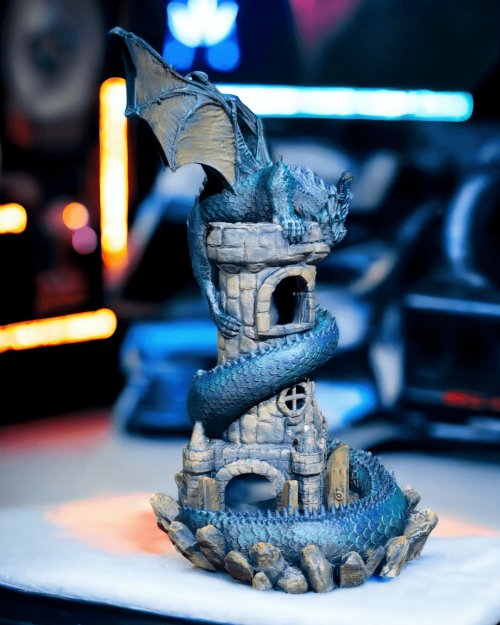Guardian of the Dice Tower 9.25 inches tall