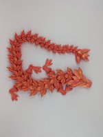 13.5 Inch Crystal Dragon in Red